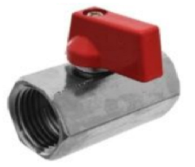 4027 - Valvula mini HH - CROMADO - BRONCE