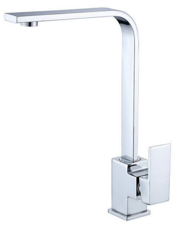 Monocomando de mesada de acero cromado - Alto diseño