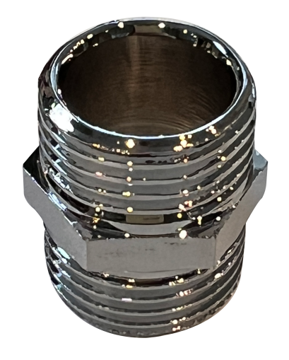 3014 - Entrerosca 1/2 MM - CROMADO - BRONCE