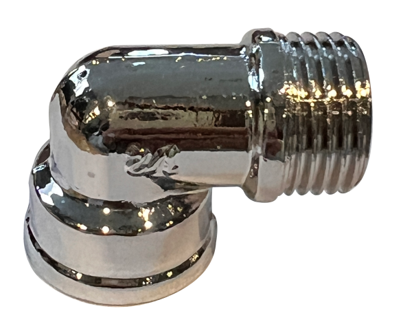 3016 - Codo 90° 1/2 MH - CROMADO - BRONCE