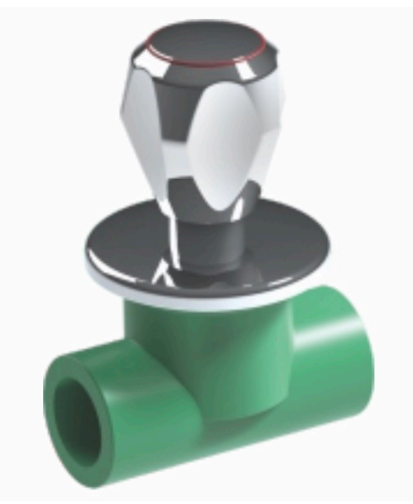 3038 - Llave paso 20 - CROMADO - Tf Y BRONCE