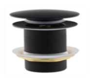 4012 - valvula lavatorio 1 1/4 pul - NEGRO - BRONCE