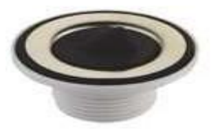 4013 - valvula cocina 1 1/4 pul - CROMADO - PLASTICO Y METAL